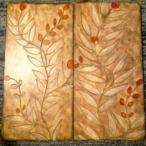 Two decorative wall decor